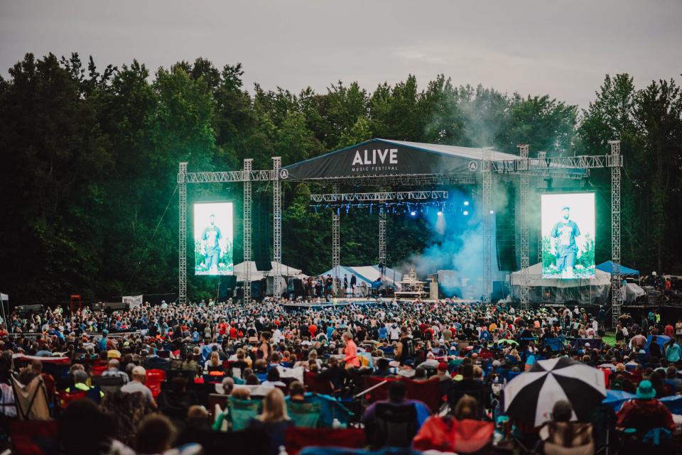 A large crowd is shown last summer at the annual Alive Music Festival at Atwood Lake Park at the border of Carroll and Tuscarawas counties. This year's event is July 14 through 17 and features TobyMac, Skillet, We The Kingdom, Danny Gokey, Andy Mineo, for King & Country, Tauren Wells, KB and Taya.