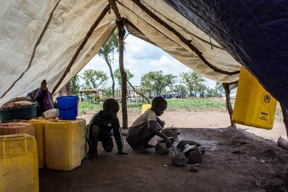 "We had a case of a 9-year-old boy who was traveling alone with his 2-year-old brother and had to bury him because he died along the journey,"&nbsp;said a Medical Teams International health worker at Elegu Collection Point.&nbsp;<i>Location: Pagirinya Refugee Settlement, Oct. 29, 2016.</i>