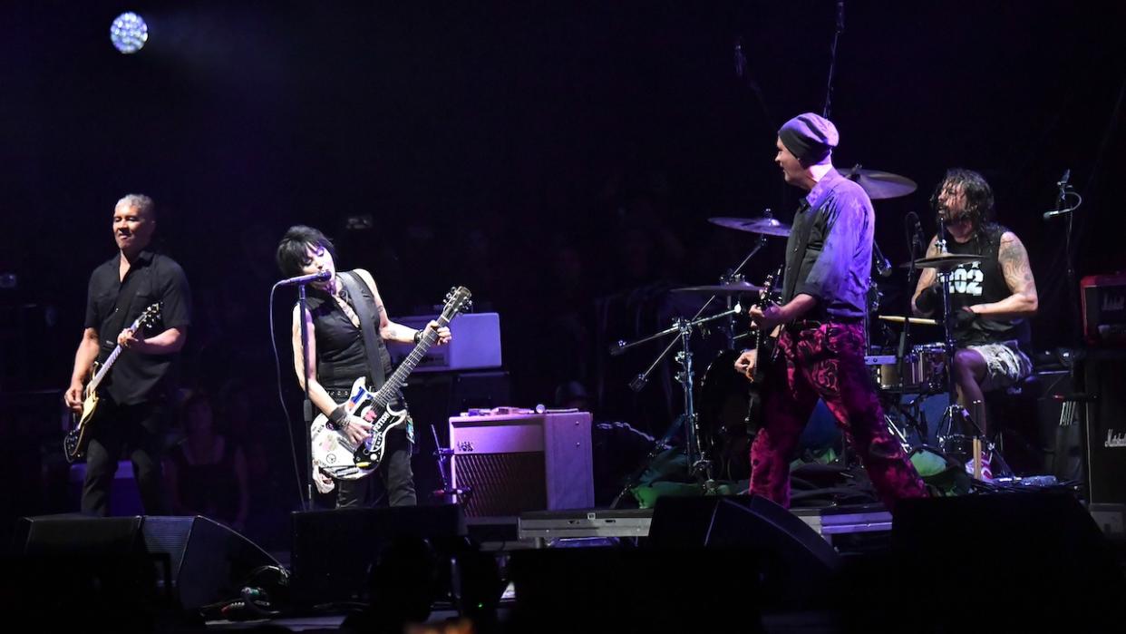  Nirvana reunite at Cal Jam in 2018. 