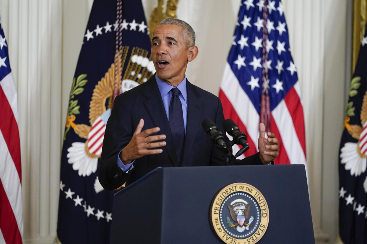 Obama speaks about the Affordable Care Act at the White House on Tuesday. 