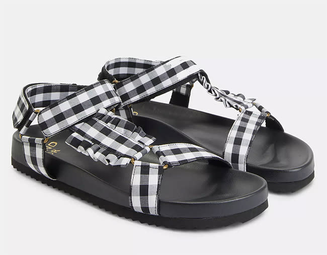 gingham-sandals