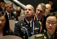 U.S. military delegate Jason Shafer attends the Xiangshan Forum in Beijing