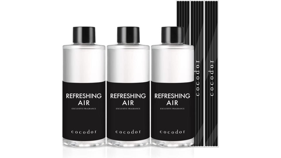 COCODOR Reed Diffuser Oil Refill/Refreshing Air/6.7oz(200ml)/3 Pack/Aromatherapy, Home Fragrance, Scented Oils. (Photo: Amazon SG)