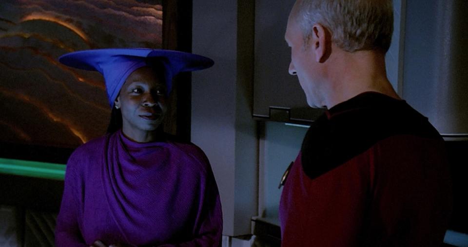 Whoopi Goldberg's first episode of Star Trek: TNG "The Child."