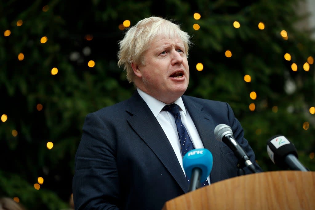 Boris Johnson has been called to apologise in a row over whether Downing St hosted a Christmas party (Adrian Dennis/PA) (PA Archive)