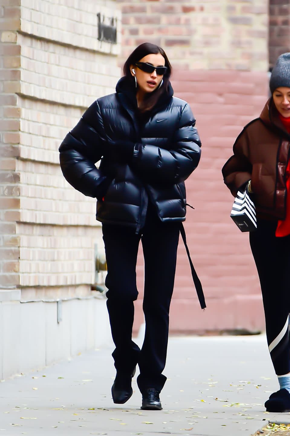 new york, new york december 06 irina shayk is seen walking in soho on december 06, 2023 in new york city photo by raymond hallgc images