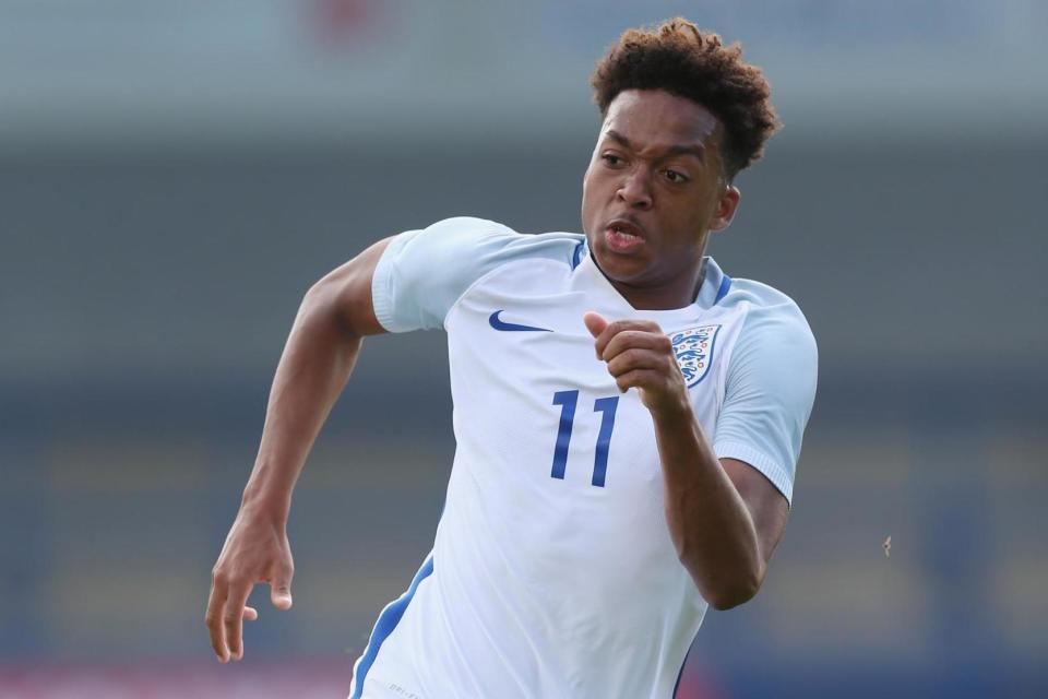 At the double: Arsenal striker Chris Willock: Getty Images