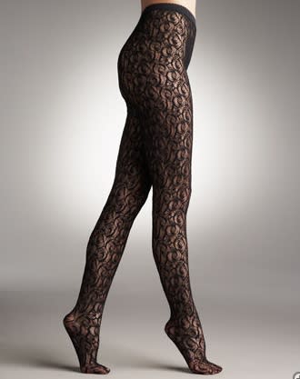 Wolford lace tights, $150