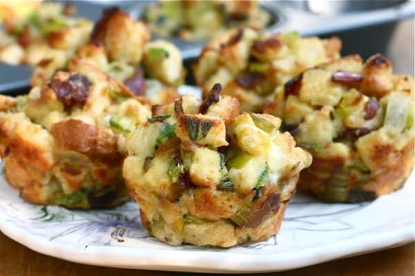 <strong>Get the <a href="http://acozykitchen.com/pancetta-sage-stuffing-muffins/">Pancetta and Sage Stuffing Muffins recipe</a> from A Cozy Kitchen</strong>