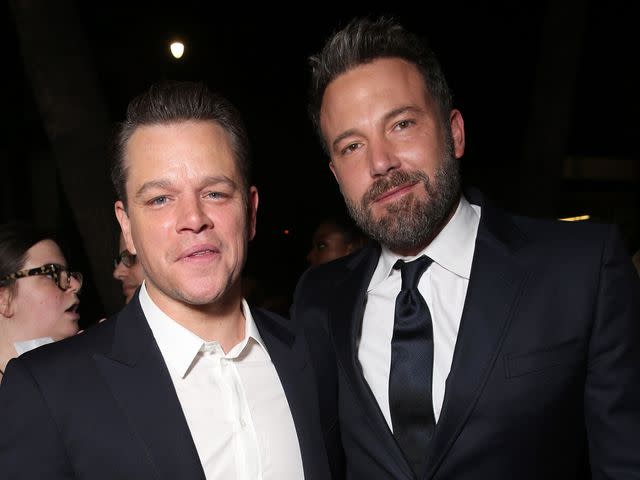 Todd Williamson/Getty Matt Damon and Ben Affleck at the Los Angeles premiere of <em>Manchester by the Sea</em> on Nov. 14, 2016
