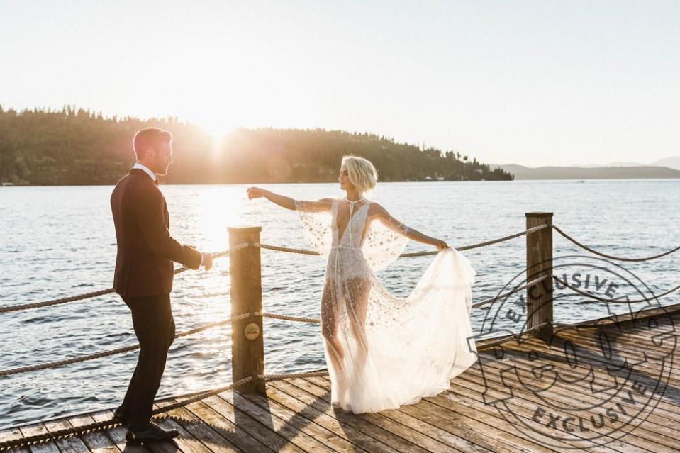 Julianne and Brooks Laich on their wedding day.