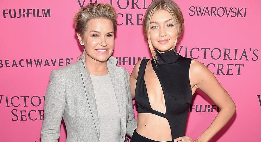 Gigi Hadid and Yolanda Foster. Photo: Getty Images.