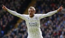 Britain Soccer Football - Crystal Palace v Leicester City - Premier League - Selhurst Park - 15/4/17 Leicester City's Jamie Vardy celebrates scoring their second goal Action Images via Reuters / John Sibley Livepic