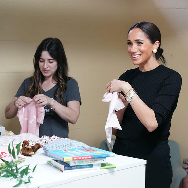 Meghan Markle donated baby clothes to Harvest Home LA