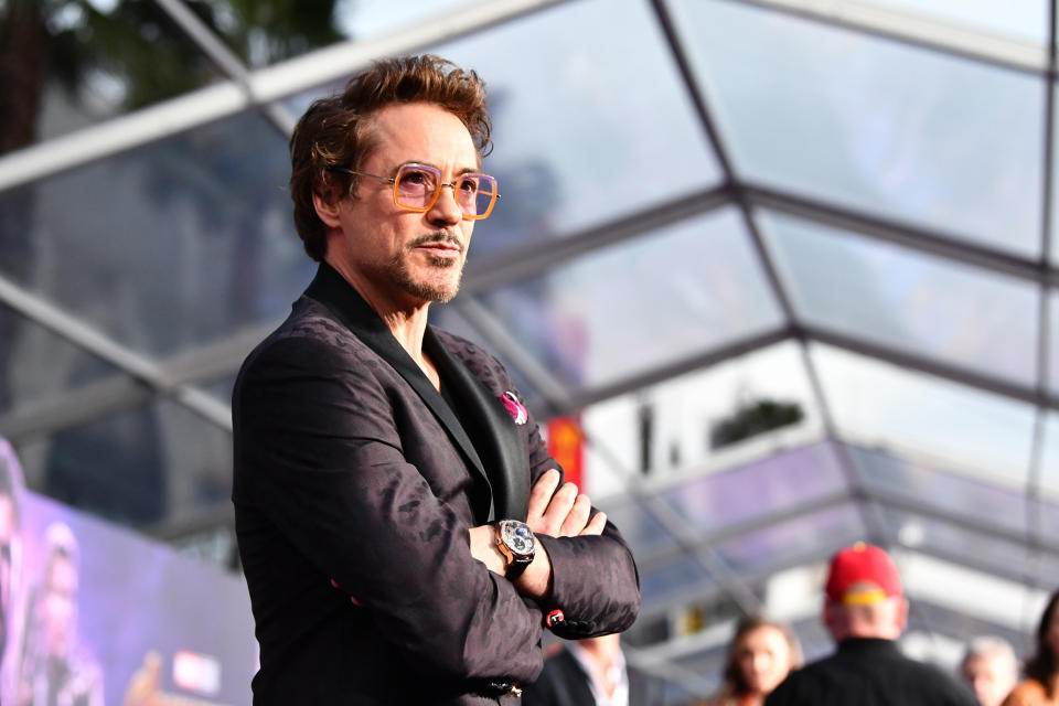 Robert Downey Jr at "Infinity War" premiere