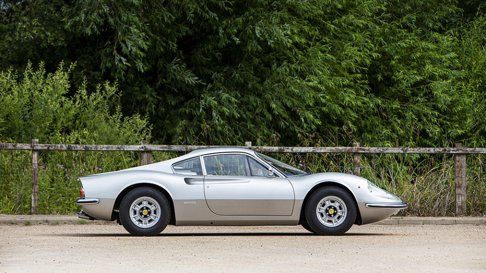 Keith Richards’s 1972 Ferrari Dino 246 GT from the side