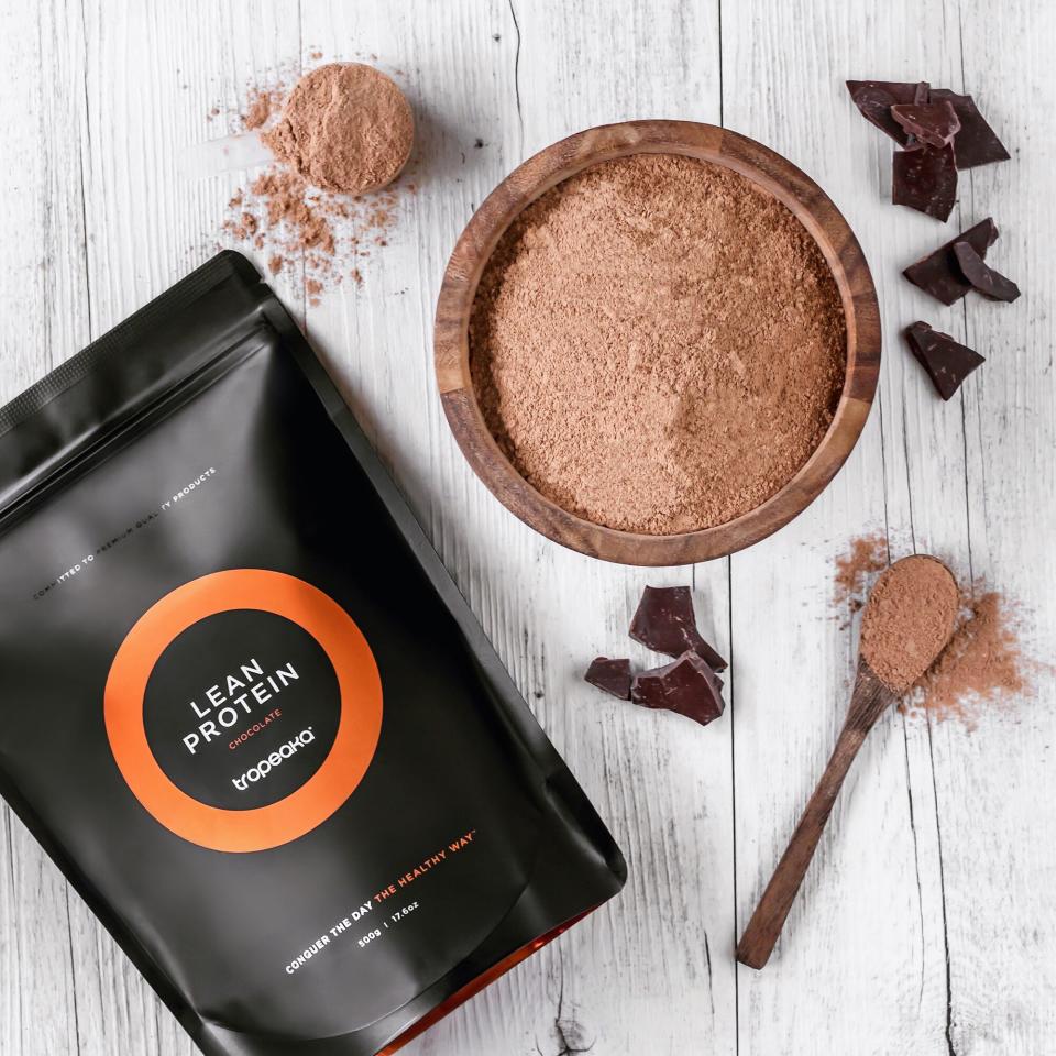 $42 plant-based protein powder by Tropeaka. Photo: Tropeaka