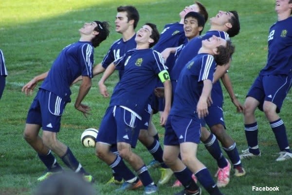 Perry Hall boys soccer performs 'The Bernie' dance after a win