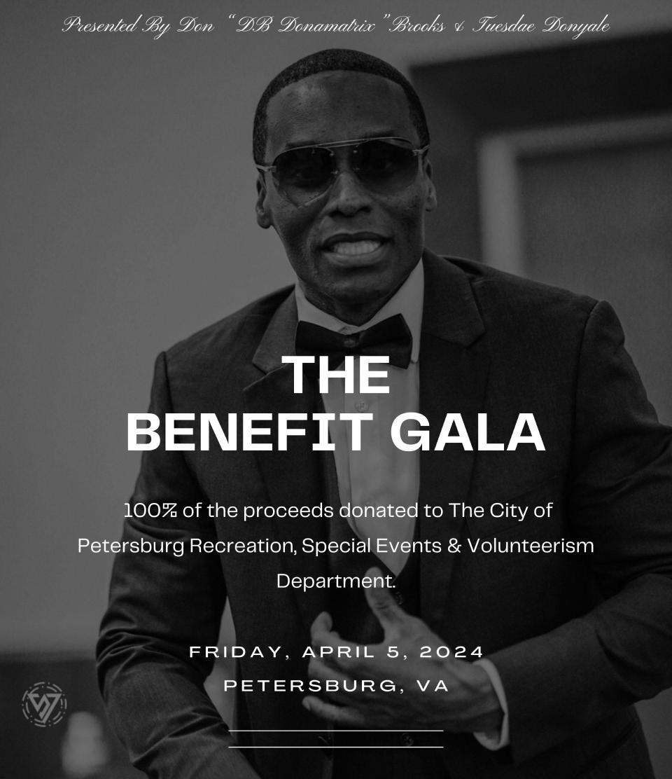 Celebrity Fitness Pro Don "DB Donamatrix" Brooks and his daughter Tuesdae Donyale will present The Benefit Gala fundraiser on April 5 in Petersburg.