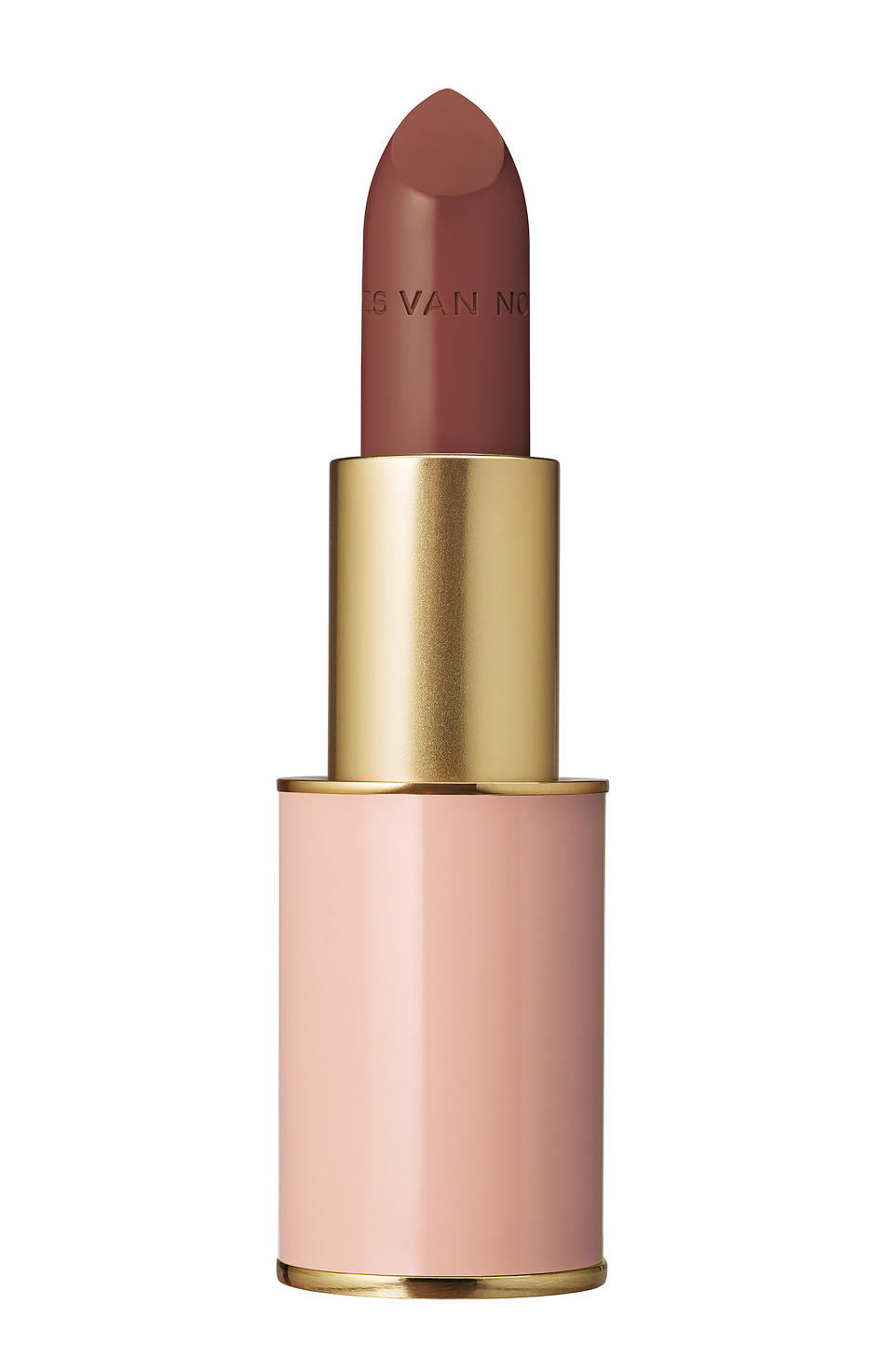 Dries Van Noten Satin Lipstick in shade “Ottoman Brown.” - Credit: courtesy of dries van noten