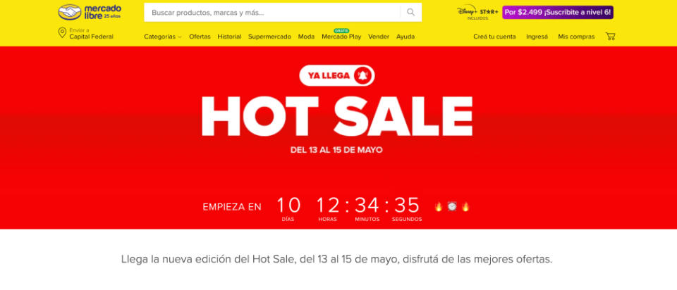 Mercado Libre participa del Hot Sale