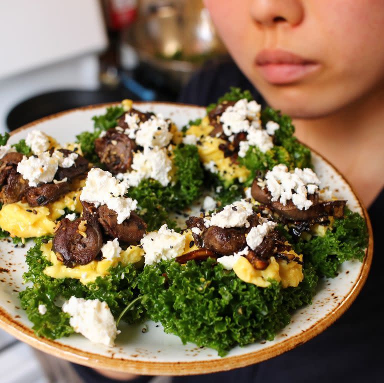 Chicken Heart Kale Breakfast Cups