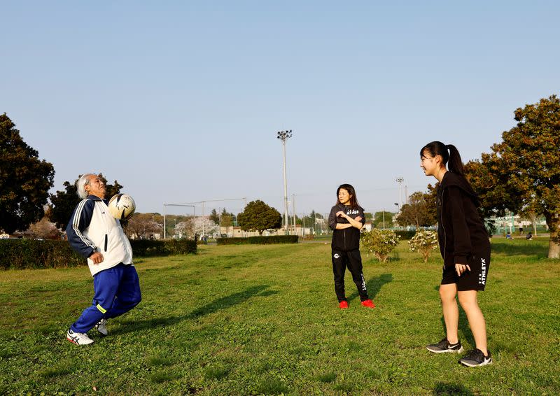 FILE PHOTO: The Wider Image: For Japan's ageing soccer players, 80 is the new 50
