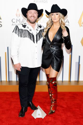 <p>Jason Kempin/Getty</p> Mitchell Tenpenny and Meghan Patrick