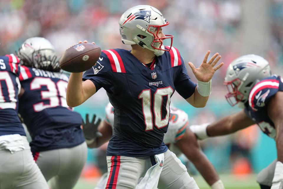 Patriots quarterback Mac Jones needs to limit turnovers on Sunday against the Colts.