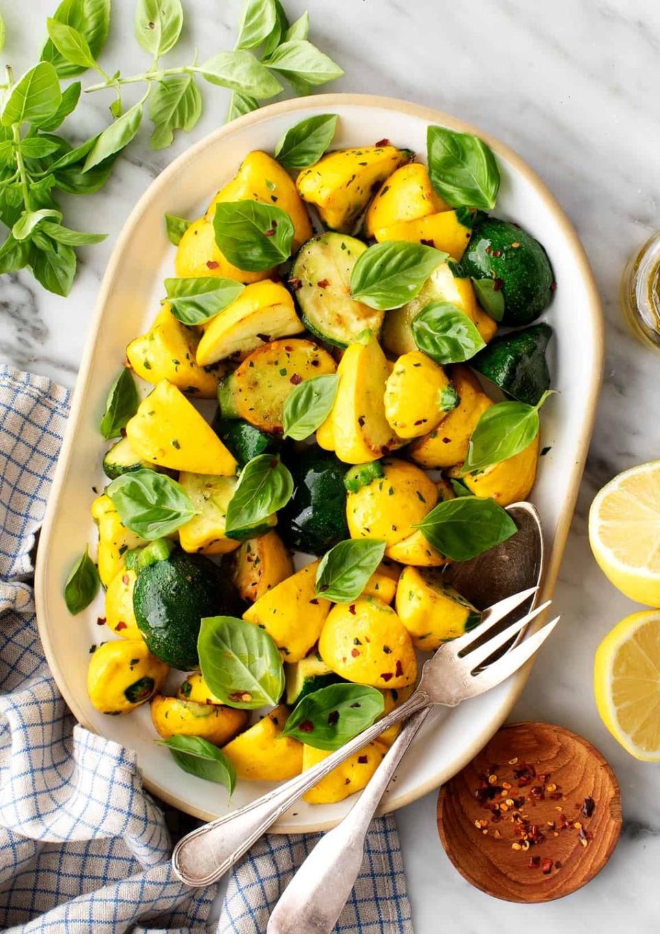 Sautéed Patty Pan Squash