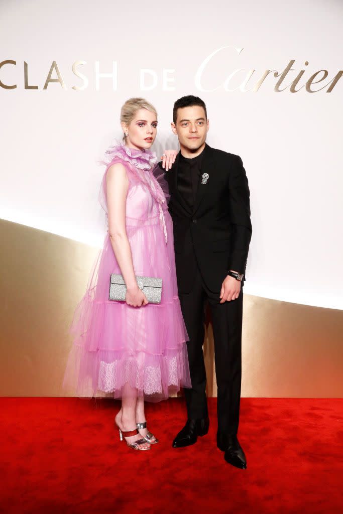 Lucy Boynton and Rami Malek In Paris