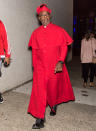 <p>Jackson went holy and dressed as a cardinal in the Catholic Church for creepy-movie maker M. Night Shyamalan’s Halloween festivities. (Photo: Gilbert Carrasquillo/GC Images) </p>