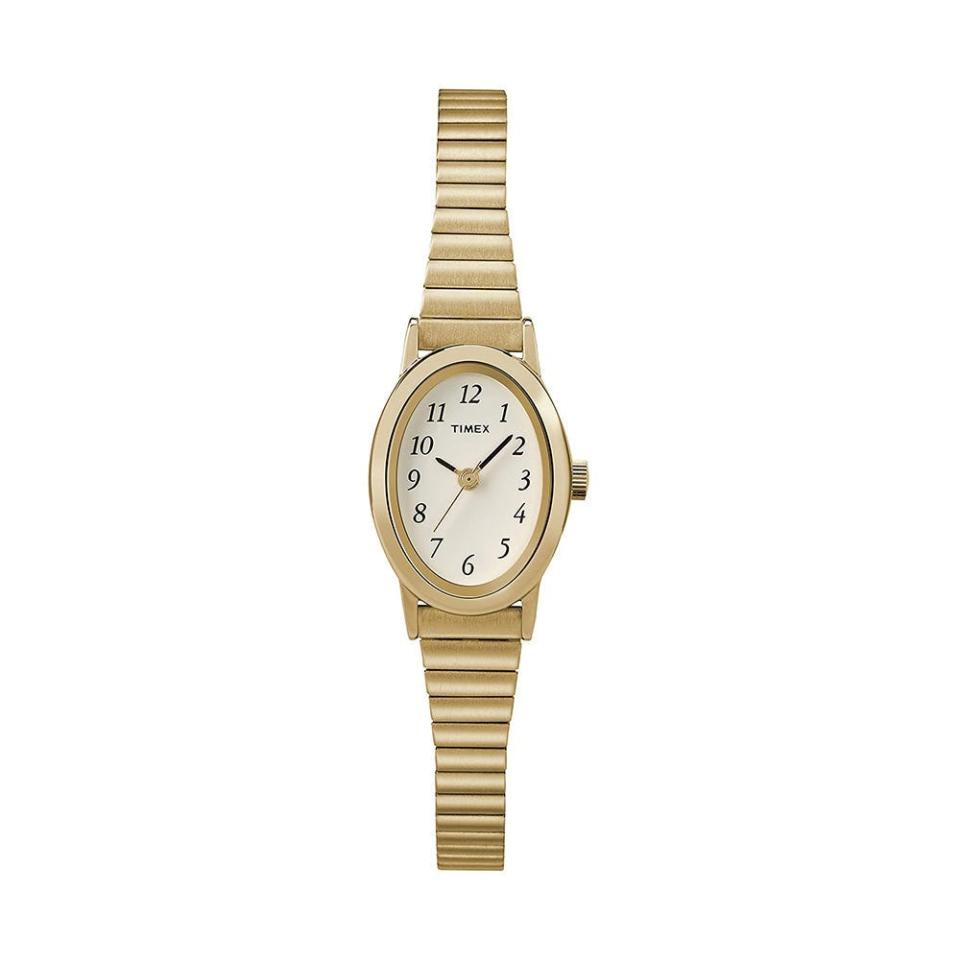 2) Cavatina Gold-Tone Expansion Band Watch