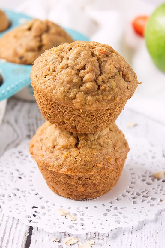 Carrot and Apple Oat Muffins