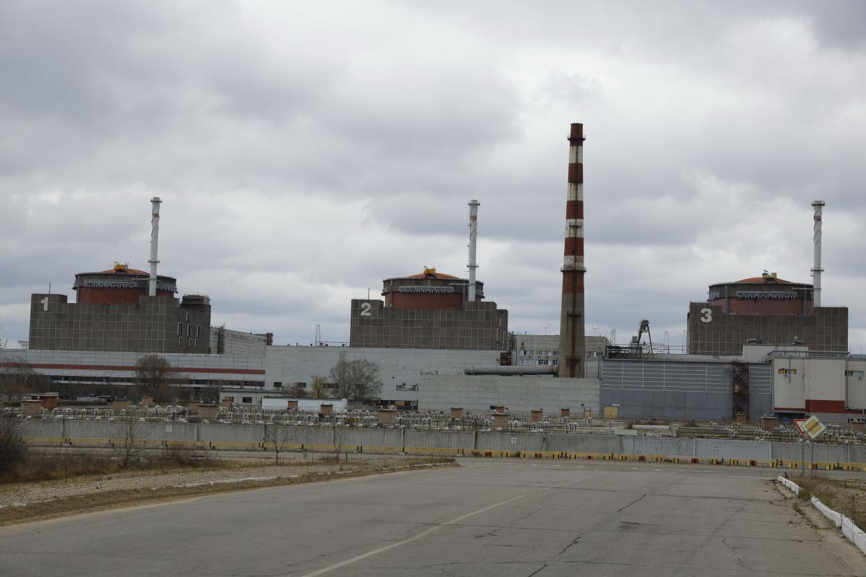 Zaporizhzhia. 29th Mar, 2023. This photo taken on March 29, 2023 shows the Zaporizhzhia nuclear power plant in southern Ukraine. Visiting International Atomic Energy Agency (IAEA) Director-General Rafael Grossi has arrived at the Zaporizhzhia nuclear power plant in southern Ukraine, the country's state-run nuclear energy operator Energoatom said Wednesday. Credit: Victor/Xinhua/Alamy Live News