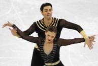 Figure Skating - Pyeongchang 2018 Winter Olympics - Ice Dance free dance competition final - Gangneung, South Korea - February 20, 2018 - Alisa Agafonova and Alper Ucar of Turkey perform. REUTERS/Phil Noble