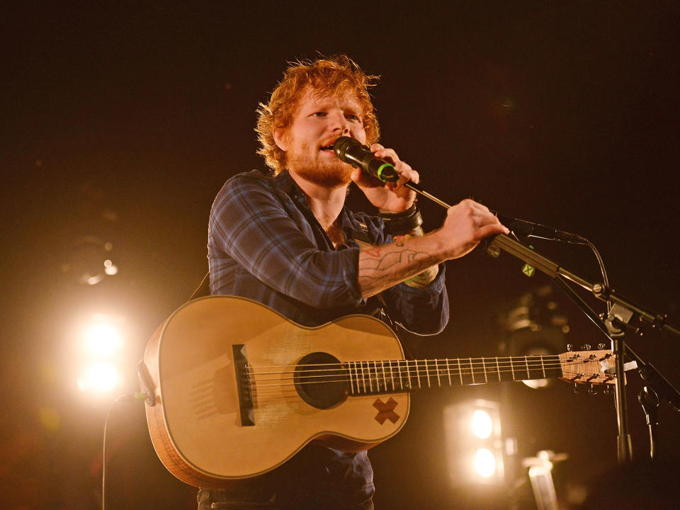 Ed Sheeran entertained the crowds at Latitude Festival: Getty