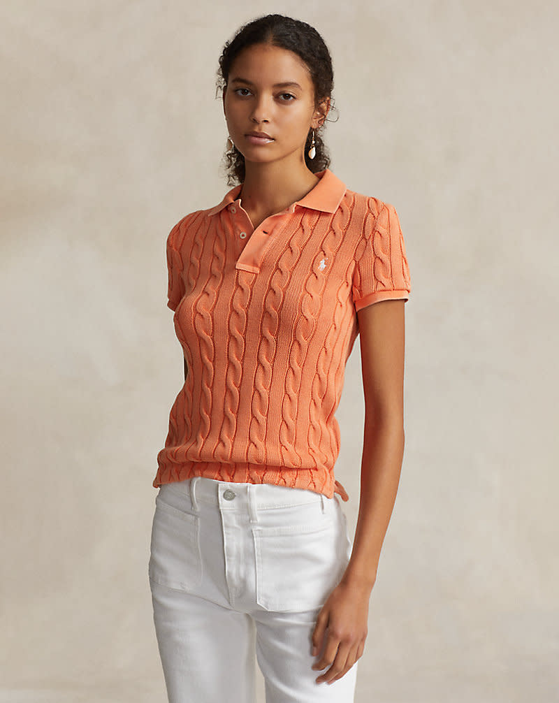 <p><a href="https://go.redirectingat.com?id=74968X1596630&url=https%3A%2F%2Fwww.ralphlauren.com%2Fwomen-clothing-polo-shirts%2Fcable-knit-polo-shirt%2F658724.html&sref=https%3A%2F%2Fwww.harpersbazaar.com%2Ffashion%2Ftrends%2Fg60502548%2Fbazaar-nice-saves-april-17-2024%2F" rel="nofollow noopener" target="_blank" data-ylk="slk:Shop Now;elm:context_link;itc:0;sec:content-canvas" class="link rapid-noclick-resp">Shop Now</a></p><p>Cable-Knit Polo Shirt</p><p>ralphlauren.com</p><p>$119.99</p>