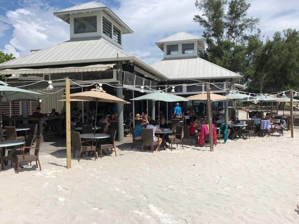 The Sandbar Restaurant, 100 Spring Ave., Anna Maria, has been named one of the 15 best beachfront restaurants in Florida by Trips to Discover.