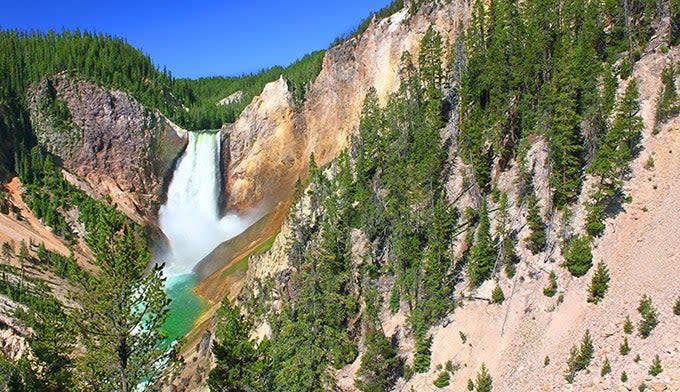 Lower Falls in the Grand Canyon of the Yellowstone.