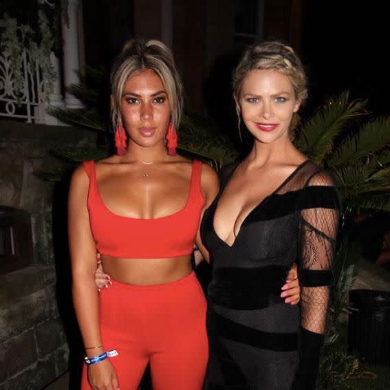 Noni attended the UnReal Season Three premiere in Sydney on Friday night with Bachelor co-star Megan Marx. Source: Instagram/megan.leto.marx