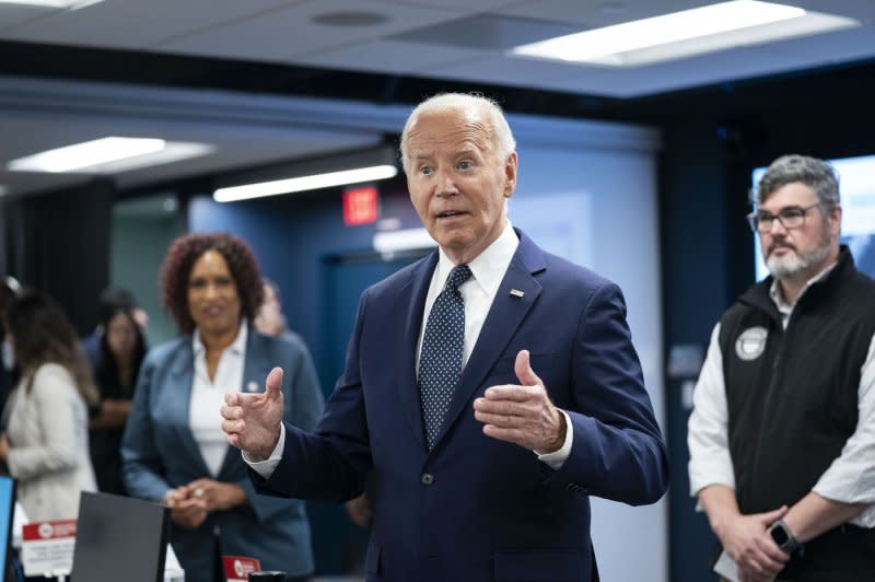 U.S. President Joe Biden will meet Wednesday at the White House with Democratic governors and congressional leaders for the first time since his self-acknowledged bad debate performance. Photo by Bonnie Cash/UPI