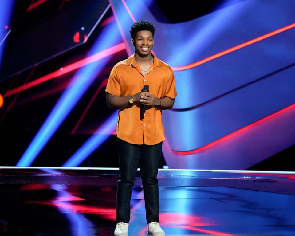 Auburn University Montgomery student Jerome Godwin III is all smiles after making it past the blind auditions on NBC's "The Voice."