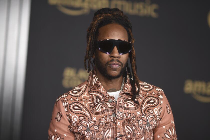 2 Chainz arrives at the Black Music Collective on Thursday, Feb. 2, 2023, at The Hollywood Palladium in Los Angeles. (Photo by Richard Shotwell/Invision/AP)