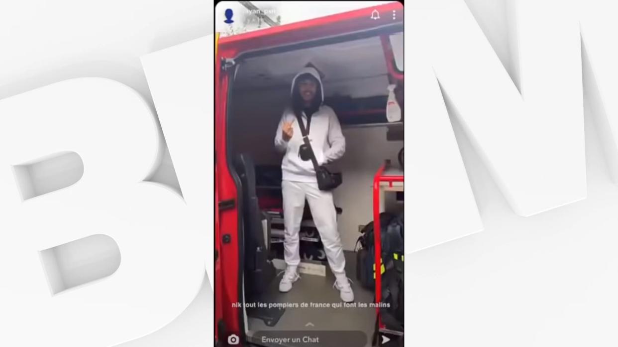 Rayan_psn s'est filmé en octobre dernier dans un camion de pompiers en intervention. - DR