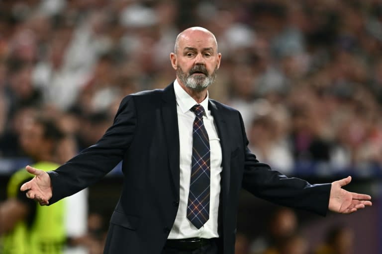 Scotland manager Steve Clarke said he had to "kick backsides" and give a few "cuddles" after a 5-1 defeat to Germany (Fabrice COFFRINI)