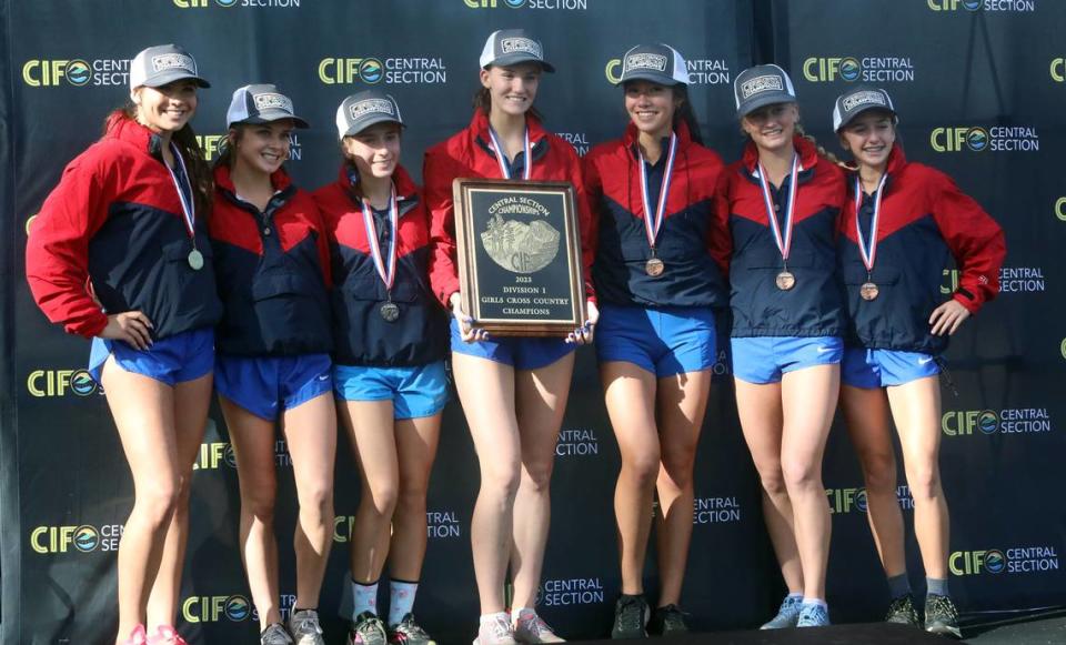 Buchanan High won its 25th overall section title at the CIF Central Section cross country championships at Woodward Park on Nov. 16, 2023.