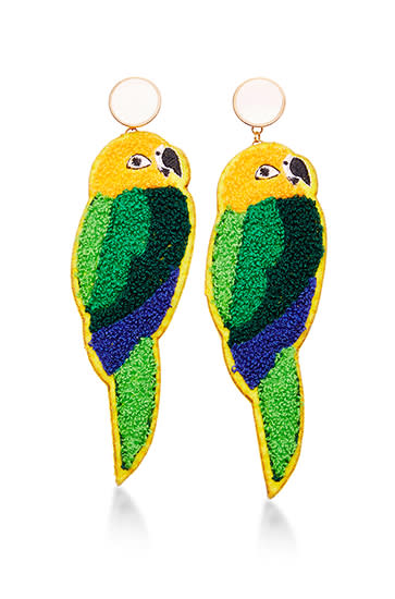 Parrot earrings. Image: Masterpeace