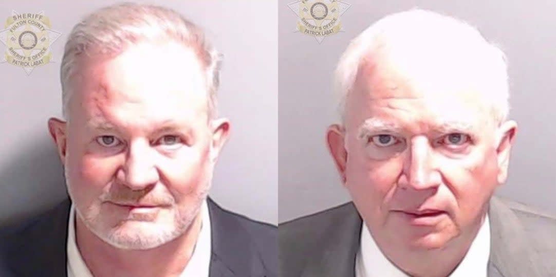 Scott Hall (left) and John Eastman (right) in mugshots (Fulton County Sheriff’s Office)