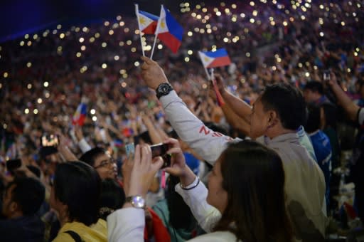 A powerful typhoon is threatening plans for the Southeast Asian Games in the Philippines